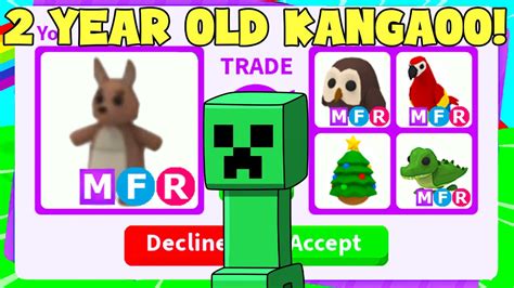 I traded a MEGA neon KANGAROO! (adopt me) - YouTube