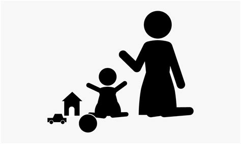 Babysitting Clipart Black And White , Free Transparent Clipart - ClipartKey