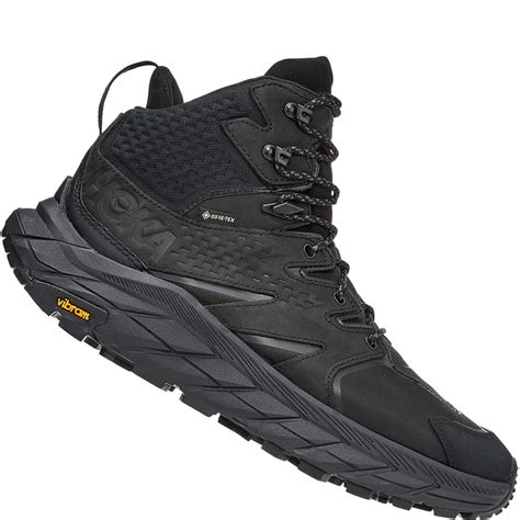 Hoka One One Men's Anacapa Mid WP Hiking Boots - Black | elliottsboots