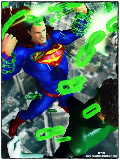 Superman vs Green Lantern by tiangtam on DeviantArt