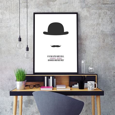 Hercule Poirot Quote Agatha Christie Quote Poirot Poster - Etsy