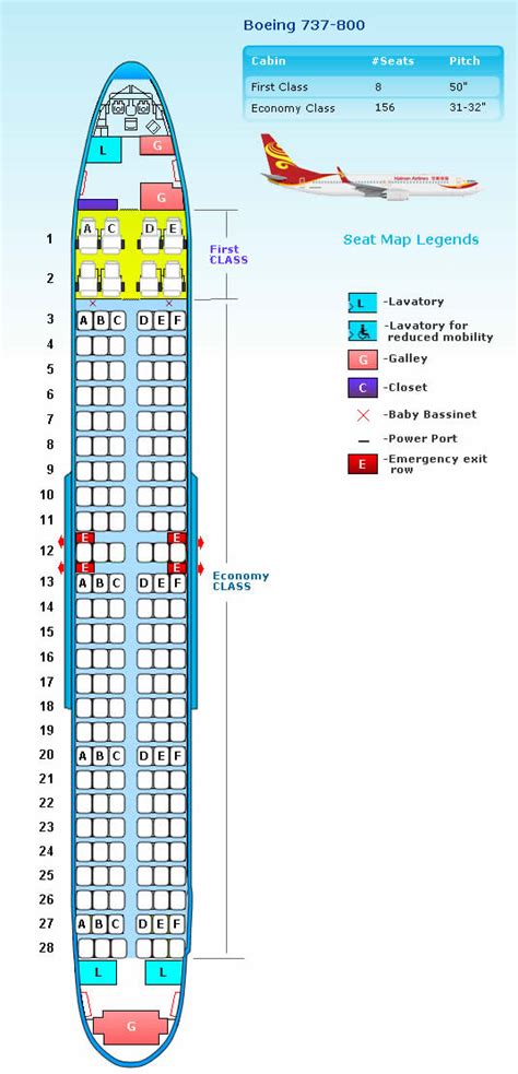 33++ Hainan airlines boeing 737 800 seating chart