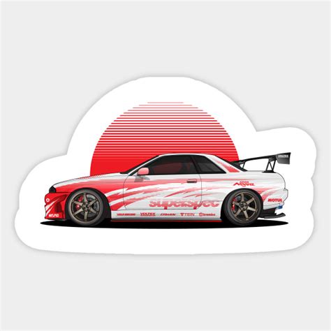 SUPER SPEC Nissan R32 Skyline GTR - Jdm Car - Sticker | TeePublic