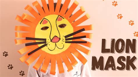 Paper plate lion mask craft | Lion face mask making - YouTube