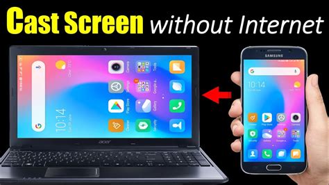 How To Cast Phone Screen On PC without Internet - YouTube