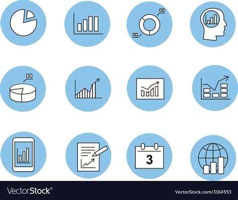 Business infographic icons - graphics Royalty Free Vector