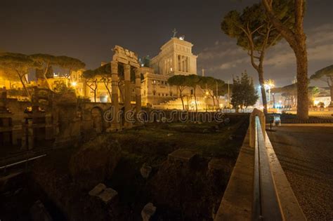 Rome by Night, a Different Point of View Stock Photo - Image of ...