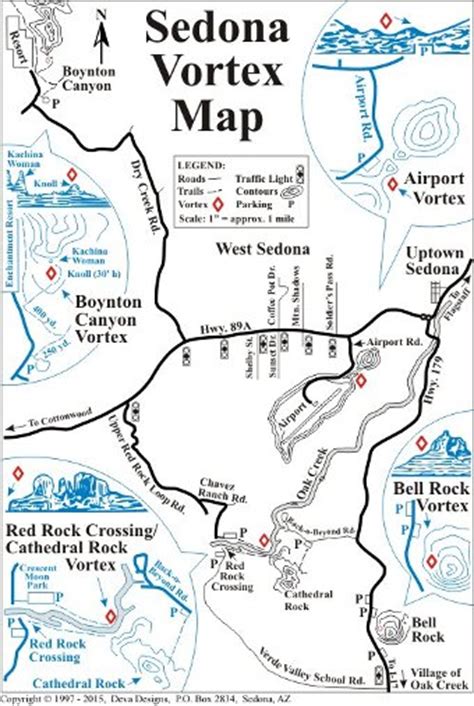 Energy Vortex Map - Sedona's Energy Vortexes