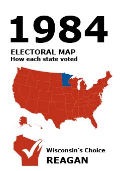 1984 Election - WI Results | Presidential Elections | Online Exhibits | Wisconsin Historical Society