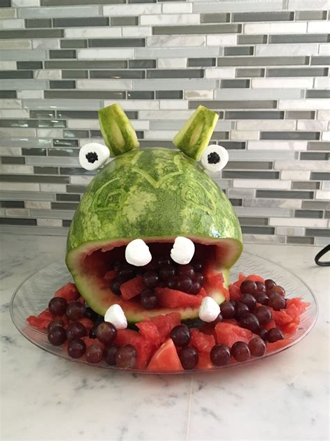 Hippo shaped Watermelon Fruit Tray | Fruit tray, Watermelon fruit, Watermelon