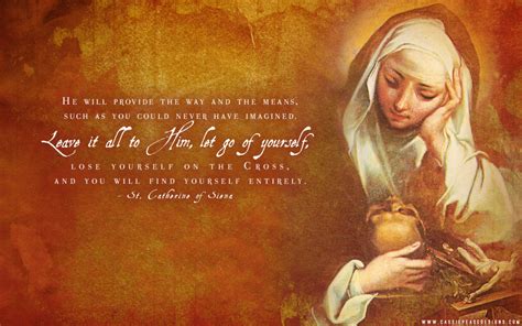 St. Catherine of Siena Desktop Wallpaper | Cassie Pease Designs