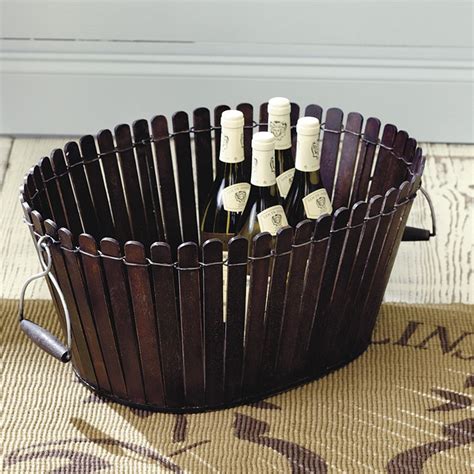 Wood Slat Basket | Home Accessories | Ballard Designs