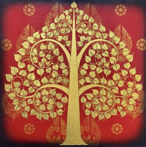 Bodhi Tree Painting Painting in 2021 | Bodhi tree art, Bodhi tree, Tree painting