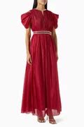Buy NASS Pink Pearl-embellished Maxi Dress for WOMEN in UAE | Ounass