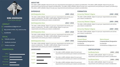 ppt template resume Archives - kridha.net