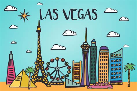 Las Vegas Vector Free Illustration on Behance