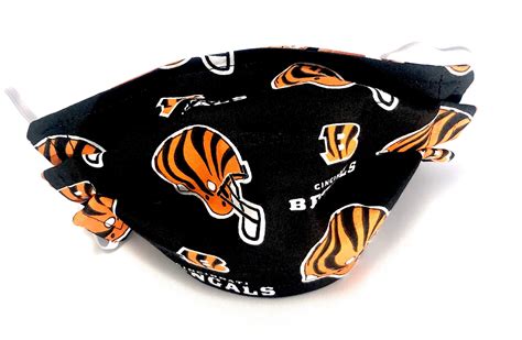 Cincinnati Bengals Face Masks 2 Fabrics to Choose | Etsy