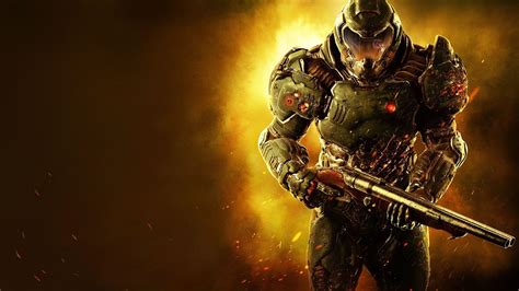 Bethesda, weapons, bleed, look, 1080P, armor, DooM, soldiers, id Software, wounds HD Wallpaper