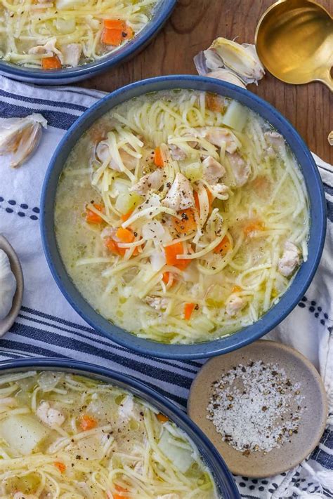 Chicken Broth Soup - Savory Thoughts