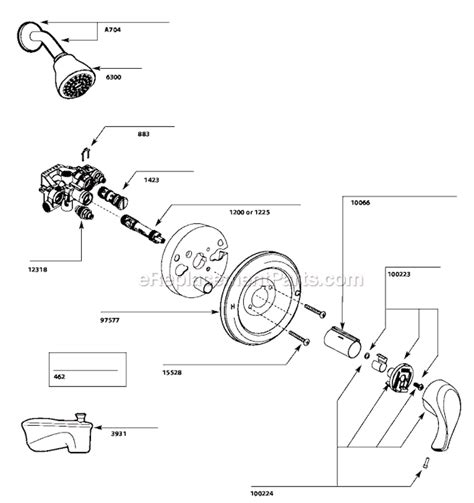 Moen L3175 Tub and Shower Faucet OEM Replacement Parts From eReplacementParts.com