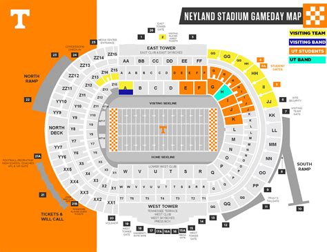 Neyland Stadium Seating Map | Awesome Home