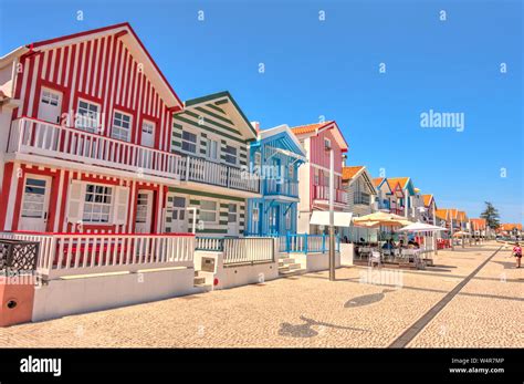 Aveiro, Costa Nova Beach, Portugal Stock Photo - Alamy