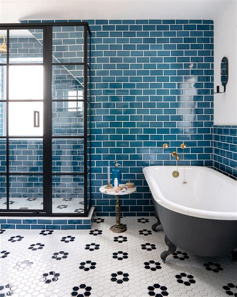 Bold Colorful Bathroom Tile | Centsational Style