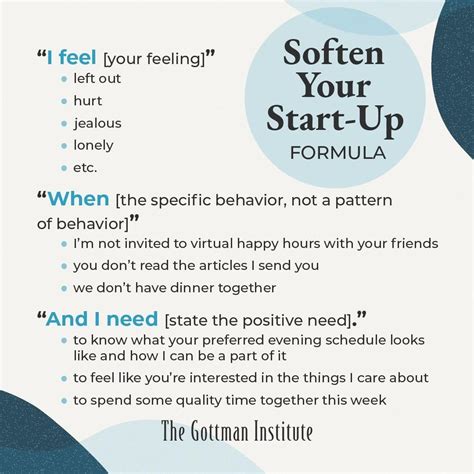 The Gottman Institute on Instagram: “Try starting your next conflict discussion with a soft ...