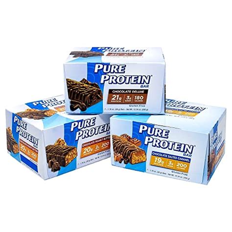 Snapklik.com : Pure Protein Bars Variety Pack 176Oz, 21/Pack