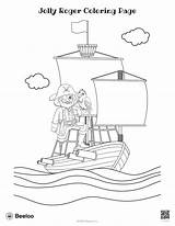 Jolly Roger Kids sketch template