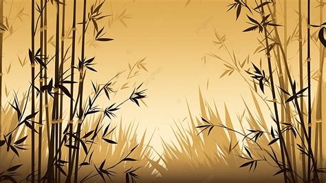 Bamboo Illustration Background Poster, Bamboo Forest, Grass, Plant ...