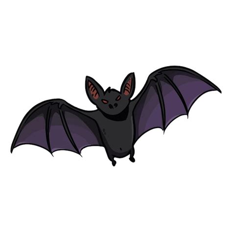 Premium Vector | Vector linear illustration of the flying bat Funny ...