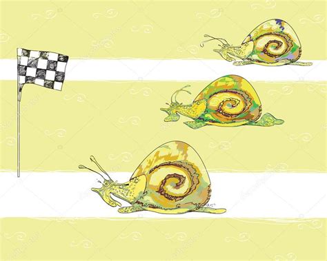 Snail racing Stock Vector Image by ©vectorass #25834431