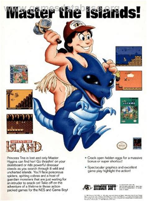 Adventure Island - Nintendo Game Boy - Artwork - Advert