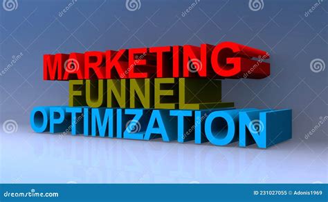 Marketing Funnel Optimization on Blue Stock Illustration - Illustration of connect, chart: 231027055