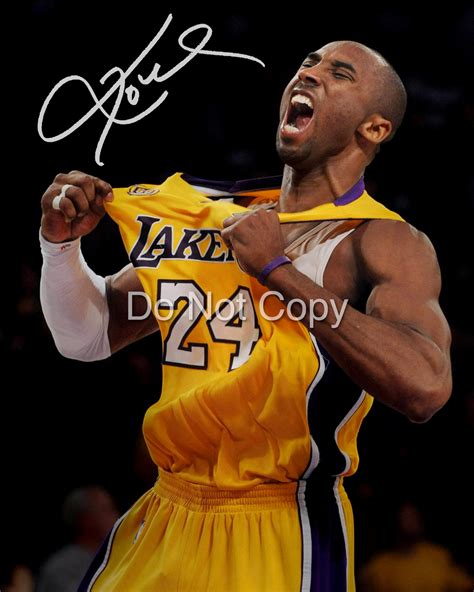 Kobe Bryant Autographed Signed Reprint 8x10 Photo Poster Print | Etsy