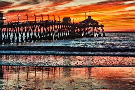 Imperial Beach Pier Sunset Photograph by Monica Bryant | Fine Art America