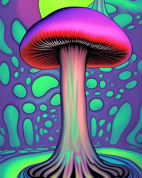 Glow in the Dark Mushrooms · Creative Fabrica