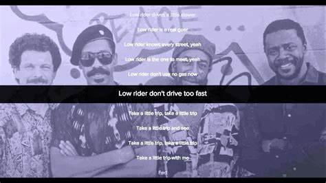 Low Rider - War (Lyrics) From the Lord on 5-20-19 | Best old songs, Lyrics, Lowriders