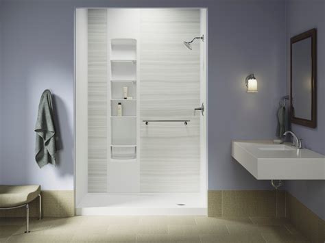 Shower Wall Liner, Kohler Crushed-Stone Systems | Home Smart Shower Remodel Kohler Options | At ...