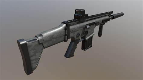 FN SCAR-H - Download Free 3D model by Alex_Z [ba1c338] - Sketchfab