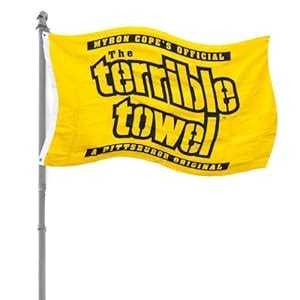 Amazon.com : Pittsburgh Steelers Terrible Towel Indoor/Outdoor Flag ...