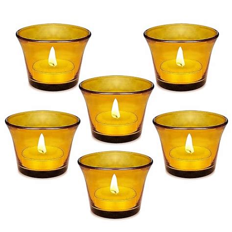 Buy Pure Source India Glass Votive Tealight Candle Holders - Living ...