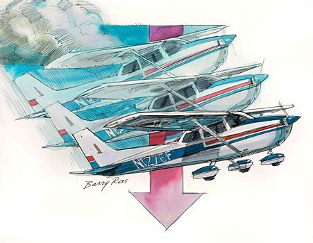 Cessna 172 Stall – Barry Ross Art