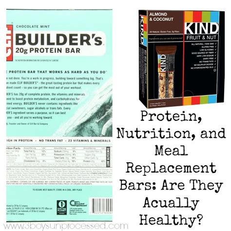 Protein and Meal Replacement Bars: Are They Acually Healthy? - Pretty Little Apron