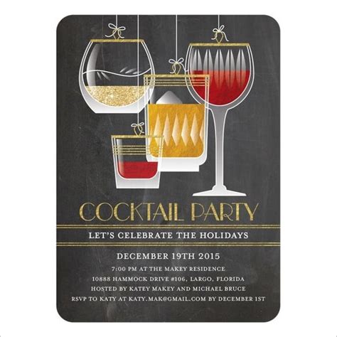 21+ Stunning Cocktail Party Invitation Templates & Designs! - Word, PSD ...