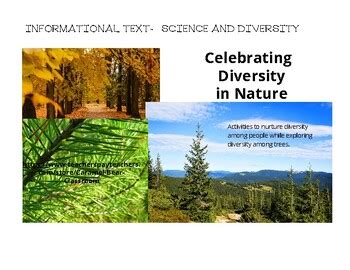 Celebrating Diversity In Nature by Caramel Bear Classroom | TPT