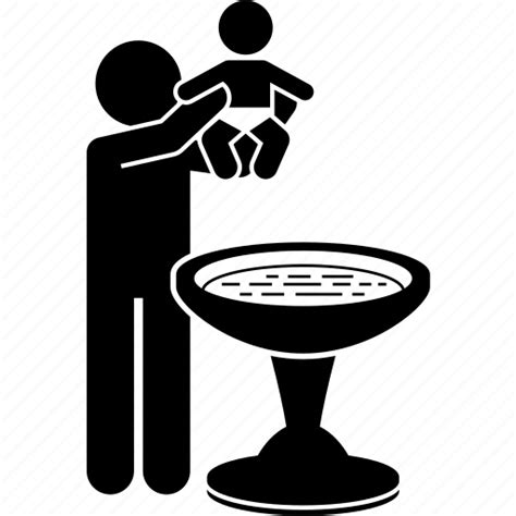 Baby, baptism, baptist, baptize, baptized, church, water icon - Download on Iconfinder