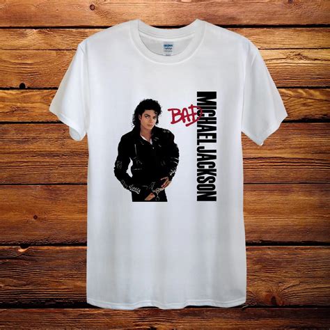 Michael Jackson Bad Top Design T Shirt Men Unisex Women Fitted pop Star-in T-Shirts from Men's ...