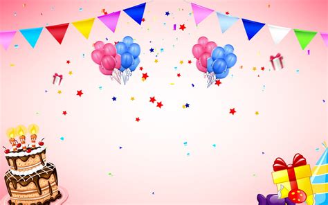 Happy Birthday Balloons Banner Background, Colorful, Balloons, Birthday ...